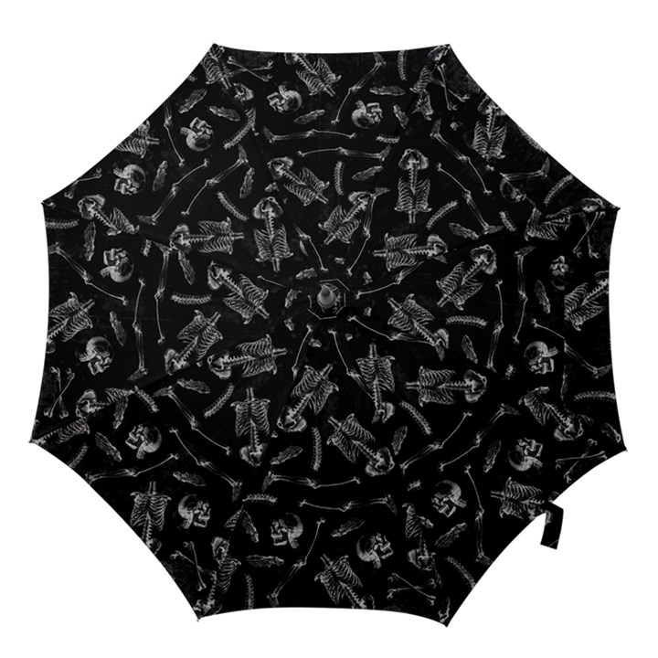 Human skeleton pattern - Halloween  Hook Handle Umbrellas (Medium)