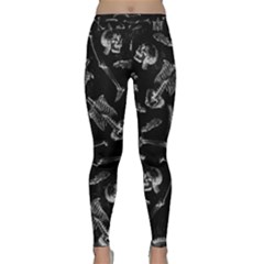 Human Skeleton Pattern - Halloween  Classic Yoga Leggings by Valentinaart