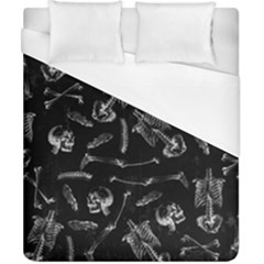 Human Skeleton Pattern - Halloween  Duvet Cover (california King Size) by Valentinaart