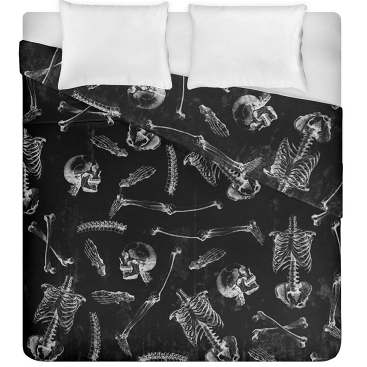 Human skeleton pattern - Halloween  Duvet Cover Double Side (King Size)