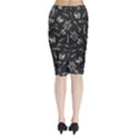 Human skeleton pattern - Halloween  Midi Wrap Pencil Skirt View2