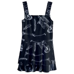 Human Skeleton Pattern - Halloween  Kids  Layered Skirt Swimsuit