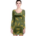 Corn pattern Long Sleeve Bodycon Dress View1