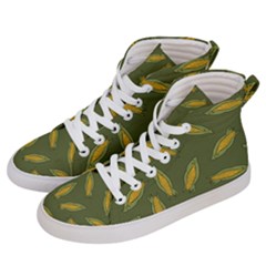 Corn Pattern Women s Hi-top Skate Sneakers by Valentinaart