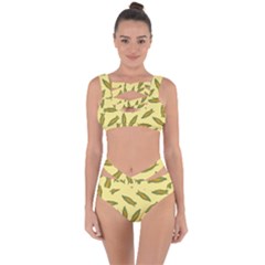 Corn Pattern Bandaged Up Bikini Set  by Valentinaart