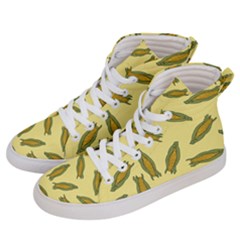 Corn Pattern Women s Hi-top Skate Sneakers by Valentinaart