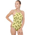 Corn pattern High Neck One Piece Swimsuit View1