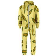 Corn Pattern Hooded Jumpsuit (men)  by Valentinaart