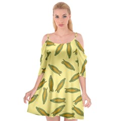 Corn Pattern Cutout Spaghetti Strap Chiffon Dress by Valentinaart