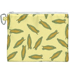 Corn Pattern Canvas Cosmetic Bag (xxxl) by Valentinaart