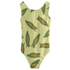 Corn Pattern Kids  Cut-out Back One Piece Swimsuit