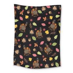 Thanksgiving Turkey Pattern Medium Tapestry