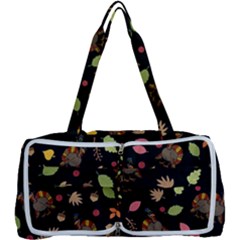 Thanksgiving Turkey Pattern Multi Function Bag by Valentinaart