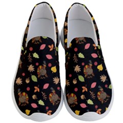 Thanksgiving Turkey Pattern Men s Lightweight Slip Ons by Valentinaart