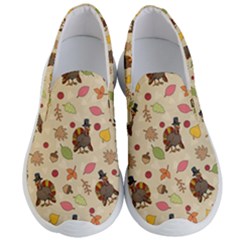 Thanksgiving Turkey Pattern Men s Lightweight Slip Ons by Valentinaart