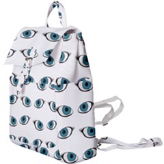 Blue Eyes Pattern Buckle Everyday Backpack by Valentinaart