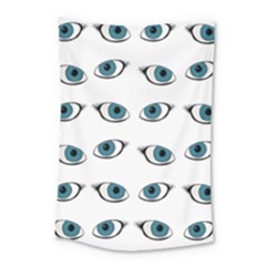 Blue Eyes Pattern Small Tapestry