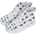 Blue eyes pattern Kid s Hi-Top Skate Sneakers View2