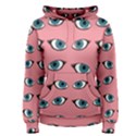 Blue eyes pattern Women s Pullover Hoodie View1