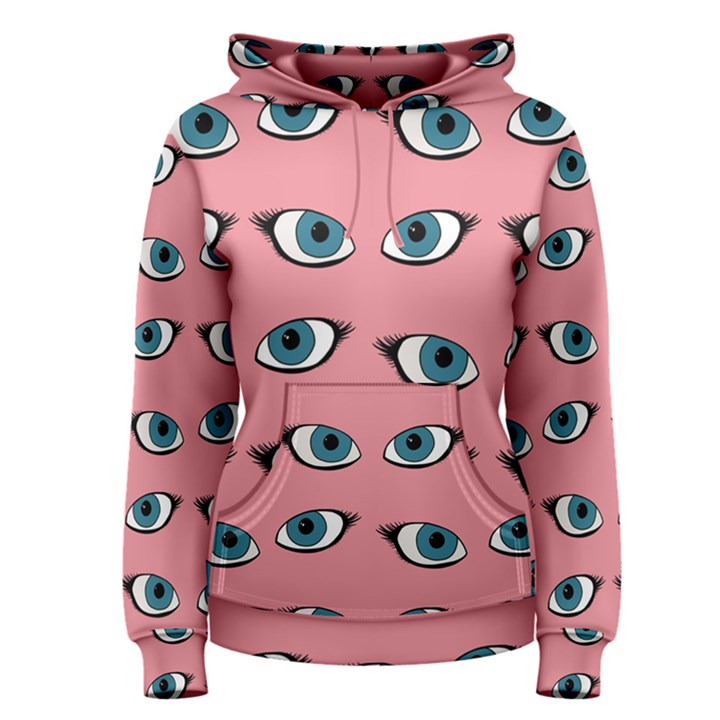 Blue eyes pattern Women s Pullover Hoodie