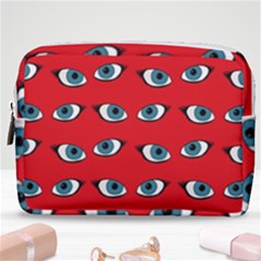 Blue Eyes Pattern Make Up Pouch (medium)