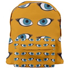 Blue Eyes Pattern Giant Full Print Backpack by Valentinaart