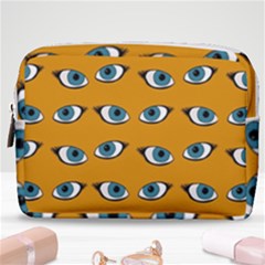 Blue Eyes Pattern Make Up Pouch (medium)