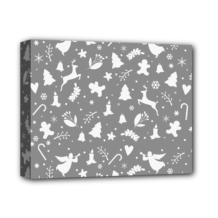 Christmas pattern Deluxe Canvas 14  x 11  (Stretched)