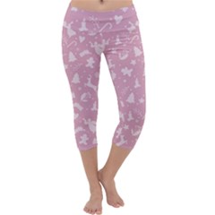 Christmas Pattern Capri Yoga Leggings