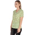 Christmas pattern Women s V-Neck Scrub Top View2