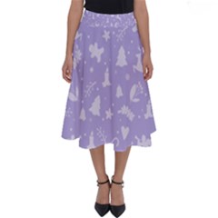 Christmas Pattern Perfect Length Midi Skirt