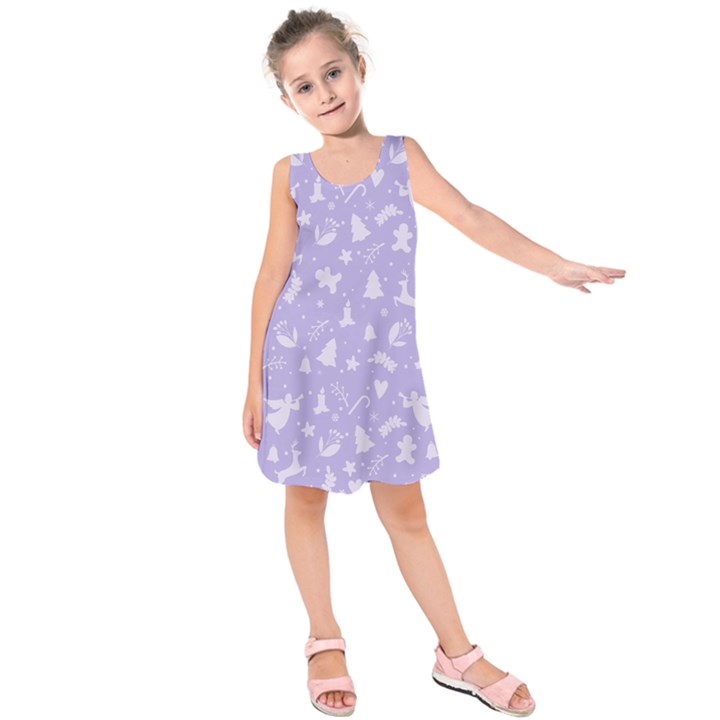 Christmas pattern Kids  Sleeveless Dress