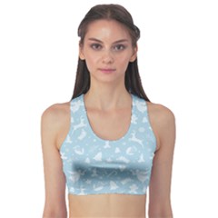 Christmas Pattern Sports Bra by Valentinaart