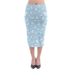 Christmas Pattern Midi Pencil Skirt by Valentinaart