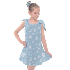 Christmas Pattern Kids  Tie Up Tunic Dress by Valentinaart