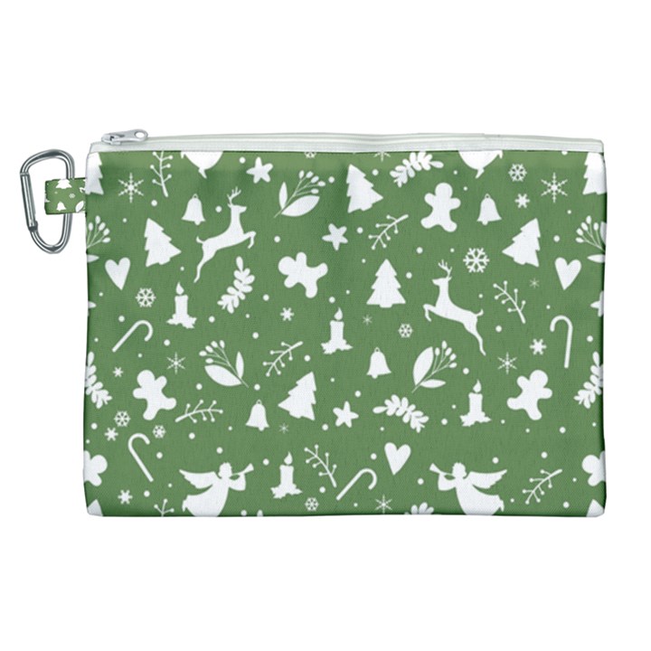 Christmas pattern Canvas Cosmetic Bag (XL)