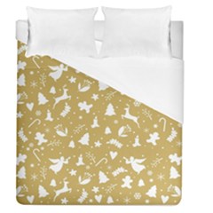 Christmas Pattern Duvet Cover (queen Size) by Valentinaart