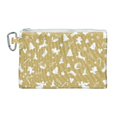 Christmas Pattern Canvas Cosmetic Bag (large)