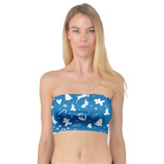 Christmas Pattern Bandeau Top by Valentinaart