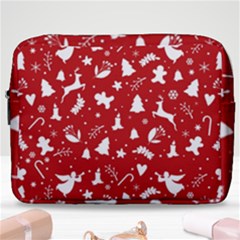 Christmas Pattern Make Up Pouch (large) by Valentinaart