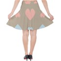 Hearts Heart Love Romantic Brown Velvet High Waist Skirt View2