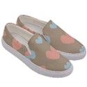 Hearts Heart Love Romantic Brown Men s Canvas Slip Ons View3