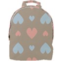 Hearts Heart Love Romantic Brown Mini Full Print Backpack View1