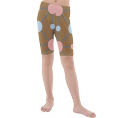 Planets Planet Around Rounds Kids  Mid Length Swim Shorts by Sapixe