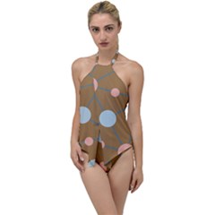 Planets Planet Around Rounds Go With The Flow One Piece Swimsuit by Sapixe