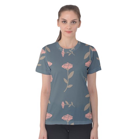 Florets Roses Rose Flowers Flower Women s Cotton Tee by Sapixe