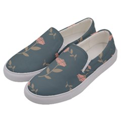 Florets Roses Rose Flowers Flower Men s Canvas Slip Ons by Sapixe