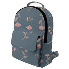 Florets Roses Rose Flowers Flower Flap Pocket Backpack (small)