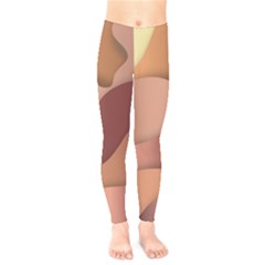 Autumn Copper Gradients Copyspace Kids  Legging by Sapixe