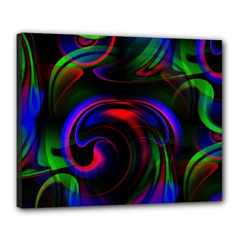 Swirl Background Design Colorful Canvas 20  X 16  (stretched) by Sapixe